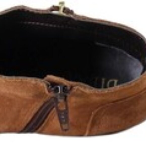 NEW  DIBA TRUE Suede Swing Low Western Booties cognac for women 462tn - Picture 11 of 12